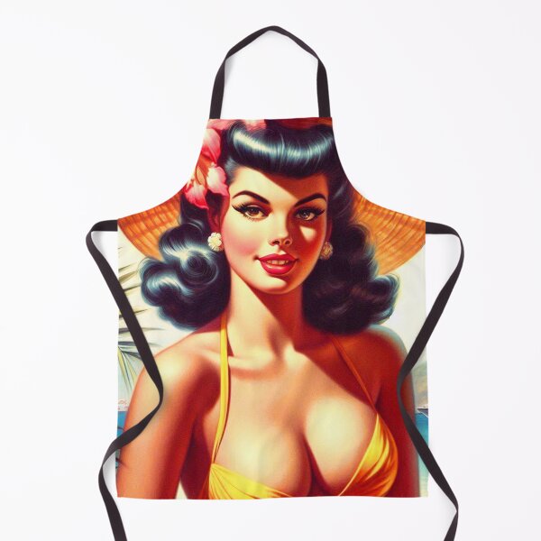 Item preview, Classic Summer Pin-up Painting designed and sold by PulpVintage.