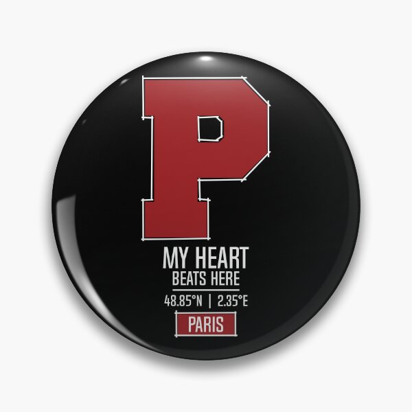 Item preview, PARIS MY HEART BEATS HERE BLACK designed and sold by LMAGARMENTS.