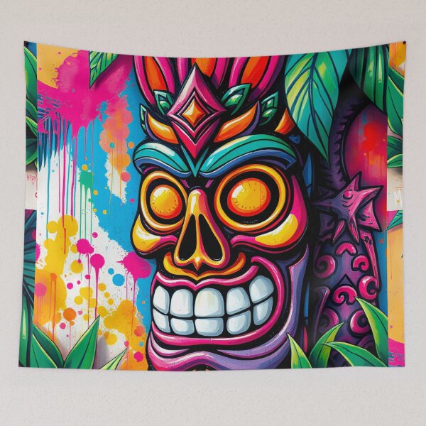Item preview, Skull Tiki Totem  designed and sold by MatrixTattoo.