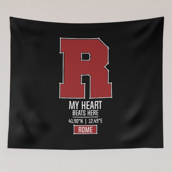 Item preview, ROME MY HEART BEATS HERE BLACK designed and sold by LMAGARMENTS.