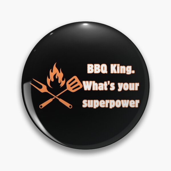 Item preview, BBQ King What's Your Superpower Funny Grilling Design    designed and sold by IceBathDESIGNS.