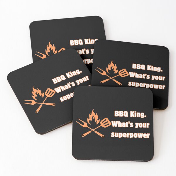 Item preview, BBQ King What's Your Superpower Funny Grilling Design    designed and sold by IceBathDESIGNS.