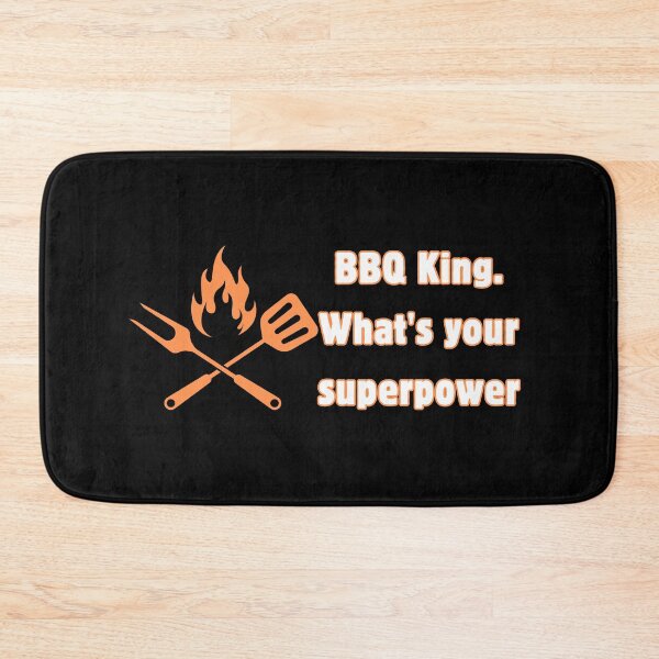 Item preview, BBQ King What's Your Superpower Funny Grilling Design    designed and sold by IceBathDESIGNS.