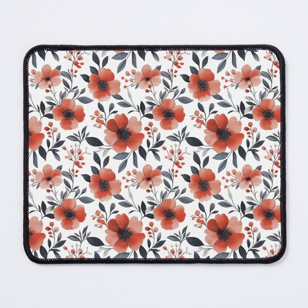 Item preview, Watercolor Art of Native Australian Flora, Red Poppy Flower designed and sold by PapuruDesigns.