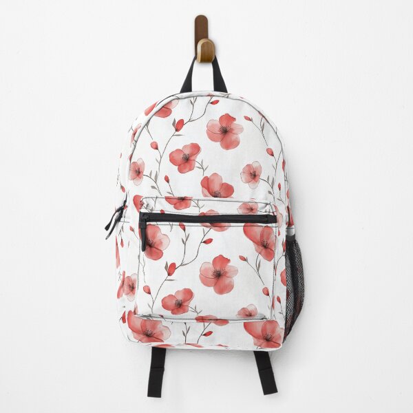 Item preview, Watercolor Art of Native Australian Flora, Red Poppy Flower designed and sold by PapuruDesigns.