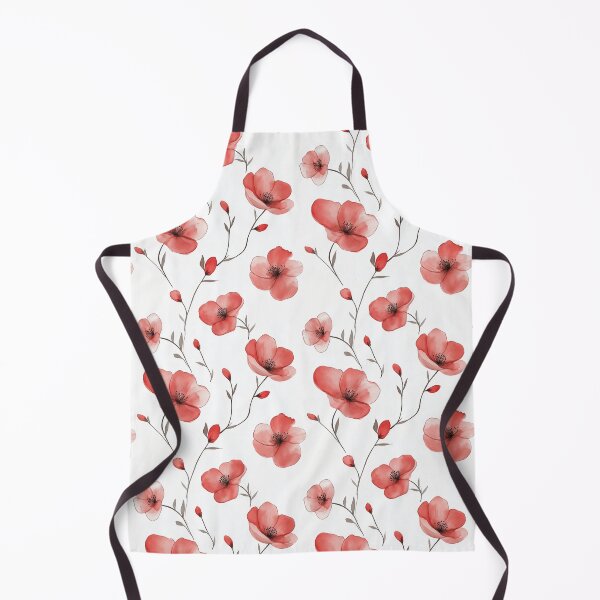 Item preview, Watercolor Art of Native Australian Flora, Red Poppy Flower designed and sold by PapuruDesigns.