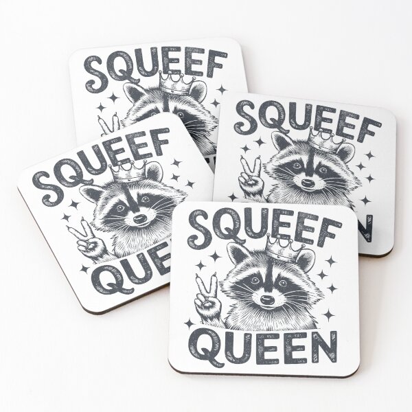 Item preview, Queef Queen - Vintage Raccoon Graphic designed and sold by BeansterNL.