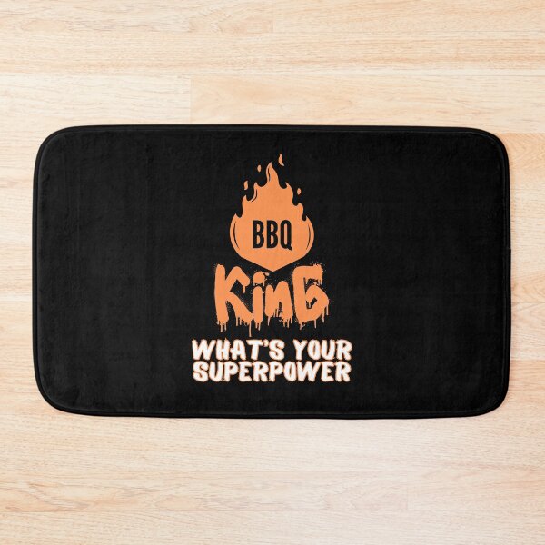 Item preview, BBQ King What's Your Superpower Funny Grilling Design designed and sold by IceBathDESIGNS.