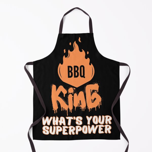 Item preview, BBQ King What's Your Superpower Funny Grilling Design designed and sold by IceBathDESIGNS.