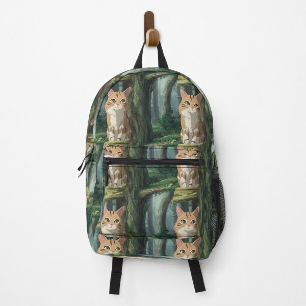 Item preview, Whimsical Maine Coon in an Enchanted Forest – Anime-Inspired Feline Illustration designed and sold by NSB-Design.
