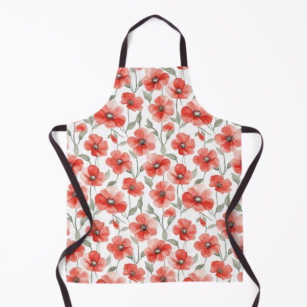 Item preview, Watercolor Art of Native Australian Flora, Red Poppy Flower designed and sold by PapuruDesigns.