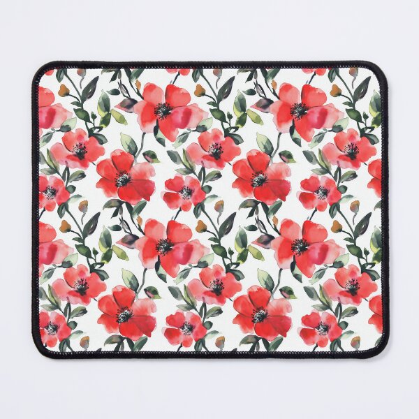 Item preview, Watercolor Art of Native Australian Flora, Red Poppy Flower designed and sold by PapuruDesigns.