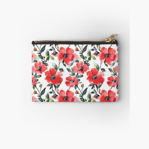 Item preview, Watercolor Art of Native Australian Flora, Red Poppy Flower designed and sold by PapuruDesigns.