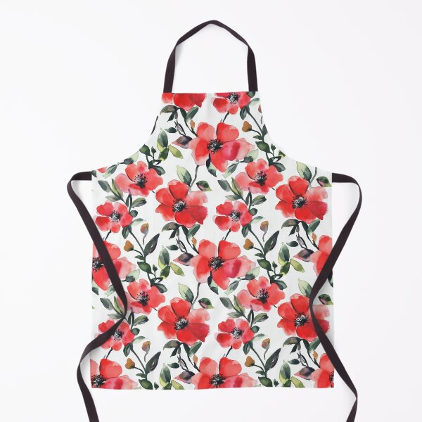 Item preview, Watercolor Art of Native Australian Flora, Red Poppy Flower designed and sold by PapuruDesigns.