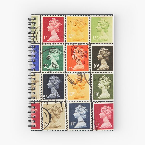Artikelvorschau, Briefmarken des Vereinigten Königreichs mit Bild Ihrer Majestät Königin Elizabeth. entworfen und verkauft von IaroslavB.