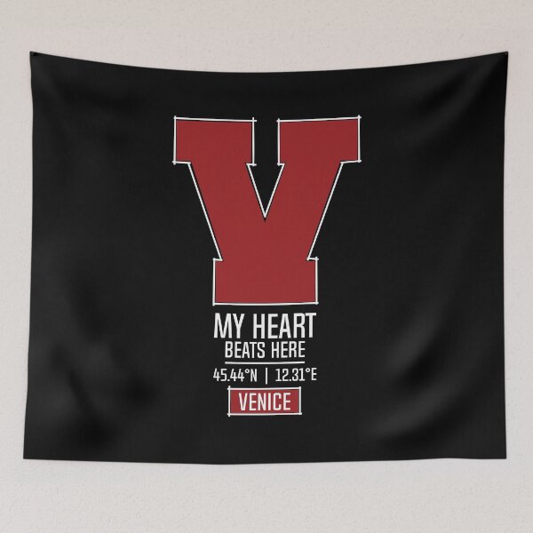 Item preview, VENICE MY HEART BEATS HERE BLACK designed and sold by LMAGARMENTS.