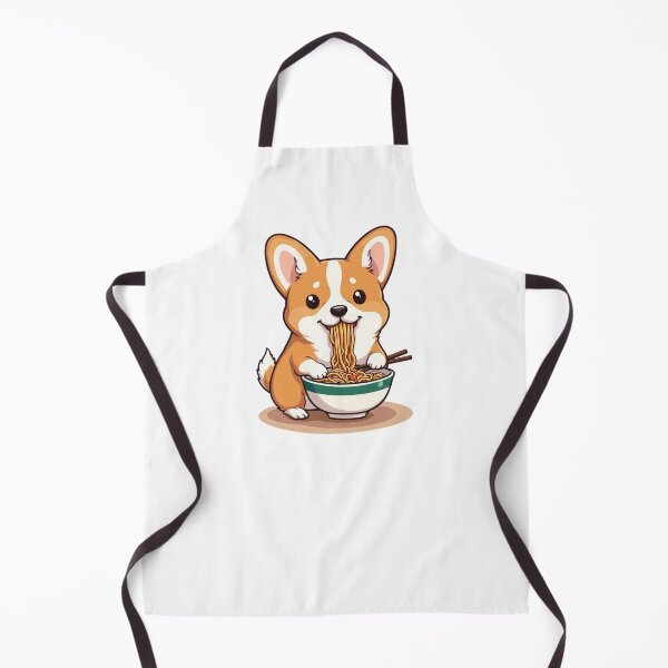 Item preview, a corgi eats ramen designed and sold by jkrphoto.