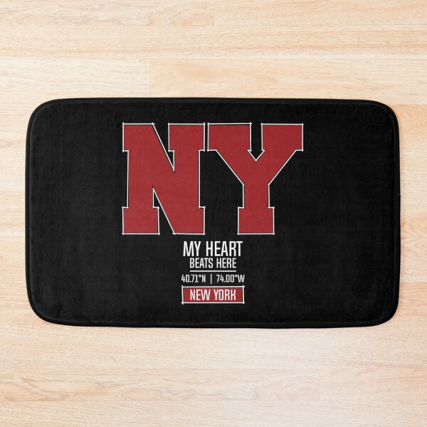 Item preview, NEW YORK MY HEART BEATS HERE BLACK designed and sold by LMAGARMENTS.