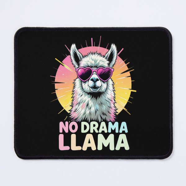 Item preview, No Drama Llama – Funny Chill Llama with Heart Sunglasses designed and sold by Aredbox.