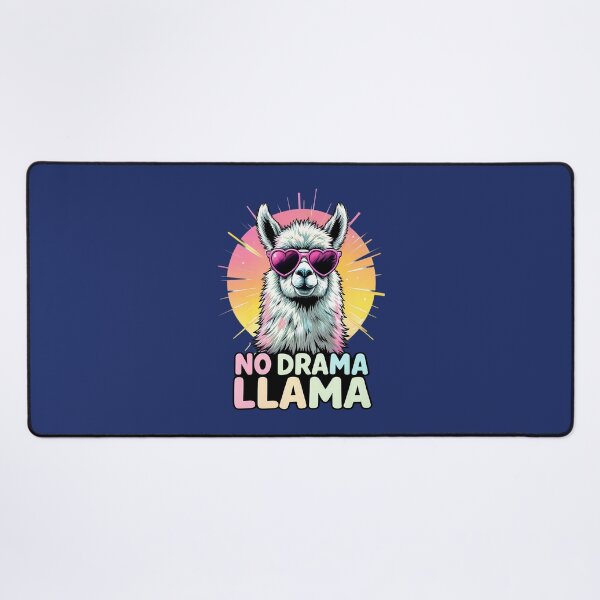 Artikelvorschau, No Drama Llama – Lustiges, entspanntes Lama mit Herz-Sonnenbrille entworfen und verkauft von Aredbox.