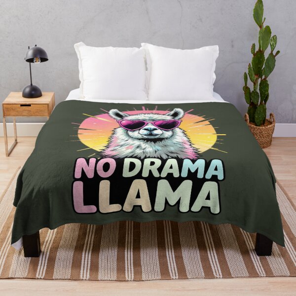 Item preview, No Drama Llama – Funny Chill Llama with Heart Sunglasses designed and sold by Aredbox.
