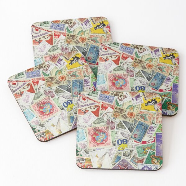 Item preview, Set of various postage stamps of different countries suitable. Background. designed and sold by IaroslavB.