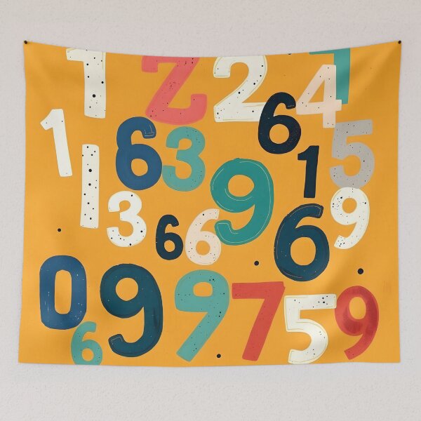 Item preview, Numbers 7 designed and sold by HebaRK Studio.