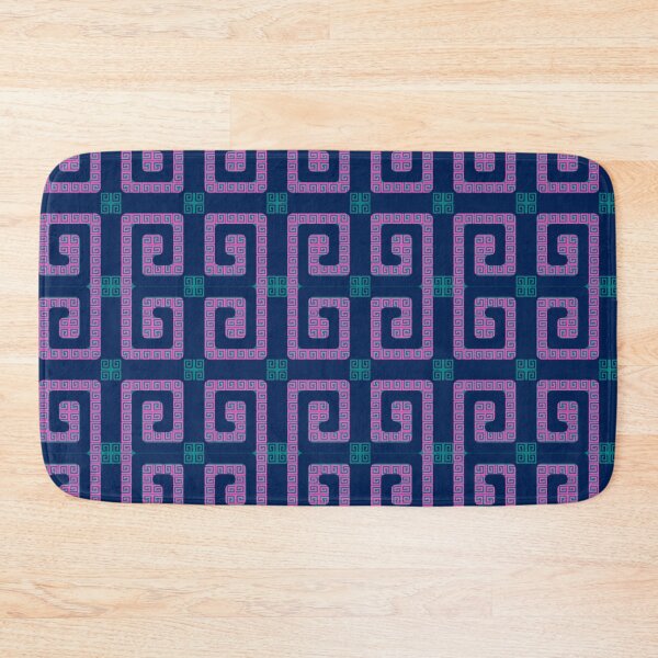 Item preview, Neon Greek Maze – Geometric Labyrinth Pattern designed and sold by PrarthanaA.