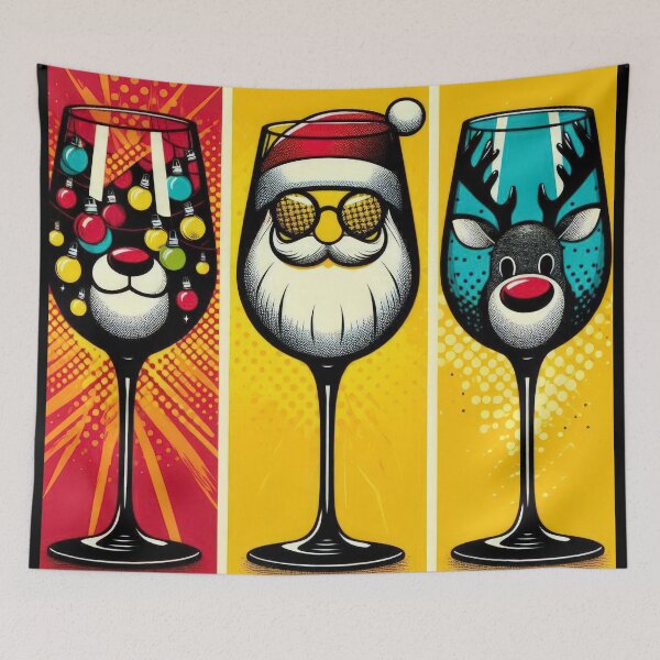 Item preview, Christmas Vintage pop art Cups,Christmas Cups ,christmas Vintage designed and sold by Expressions-Sel.