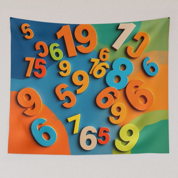 Item preview, Numbers 6 designed and sold by HebaRK Studio.