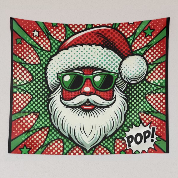 Item preview, Christmas Vintage pop art Red Santa Claus with Sunglasses,Santa Claus,christmas Vintage designed and sold by Expressions-Sel.