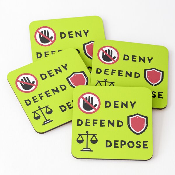 Item preview, Deny, Defend, Depose – Minimalist Graphic designed and sold by 2Blue-Dots.