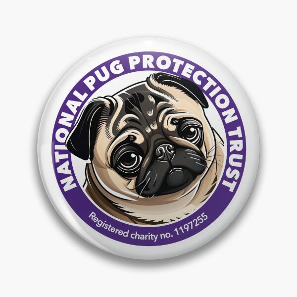 Item preview, NPPT logo with cute grumpy fawn pug designed and sold by nppt.