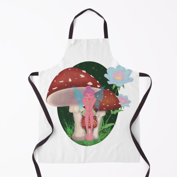 Item preview, Little Fairy on Mushroom designed and sold by Brushes with Nature.