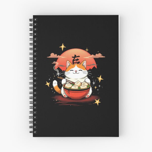 Item preview, a cat eats dumplings designed and sold by jkrphoto.