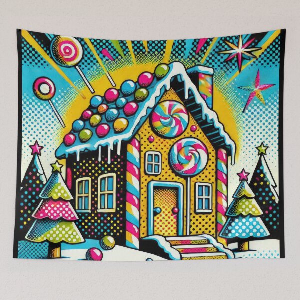Item preview, Christmas Vintage pop art Candy House,christmas House,christmas Vintage designed and sold by Expressions-Sel.