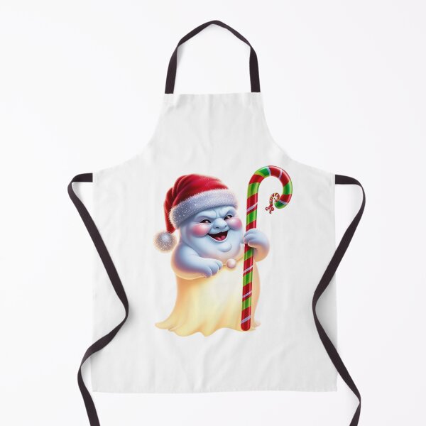Item preview, Mischievous Christmas Ghost with Candy Cane designed and sold by rabiarch.