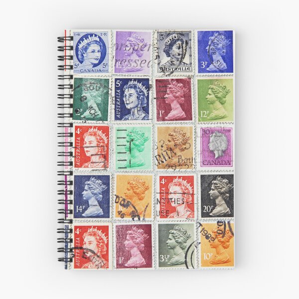 Artikelvorschau, Briefmarken des britischen Commonwealth mit Bild Ihrer Majestät Königin Elizabeth. entworfen und verkauft von IaroslavB.