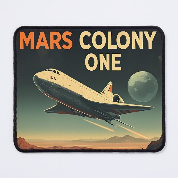 Item preview, Retro Space Travel for Mars Colony designed and sold by StellarHues.