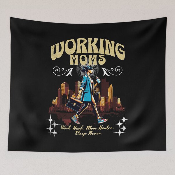 Item preview, Workin moms - Working harder, Mom harder, Sleep never designed and sold by Tee-Craftify.