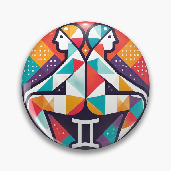 Item preview, Gemini - Vibrant Geometric Design designed and sold by PsycheBrain.