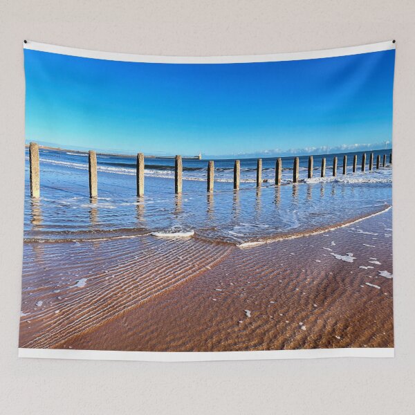 Item preview, Winter sunshine over Blyth Beach  designed and sold by Violaman.