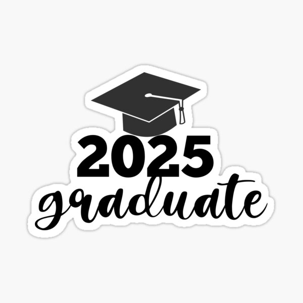 Vista previa del artículo con la obra «Graduado 2025. Gorro de graduación 2025», diseñado y vendido por aliceworks.