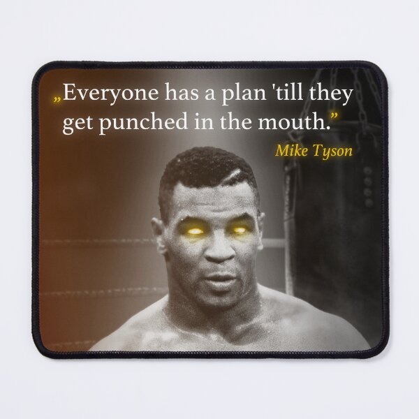 Item preview, Mike Tyson Quote Poster (Gold) designed and sold by QuotesOfGoats.