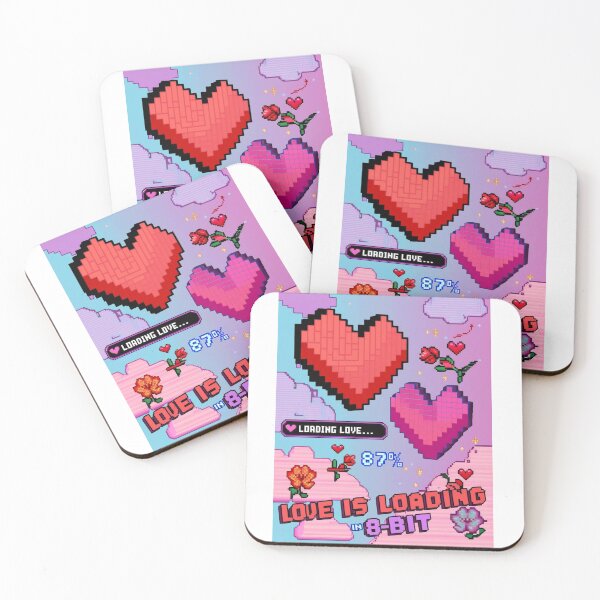 Item preview, Love is Loading: 8-Bit Romance designed and sold by Mosaic by M.