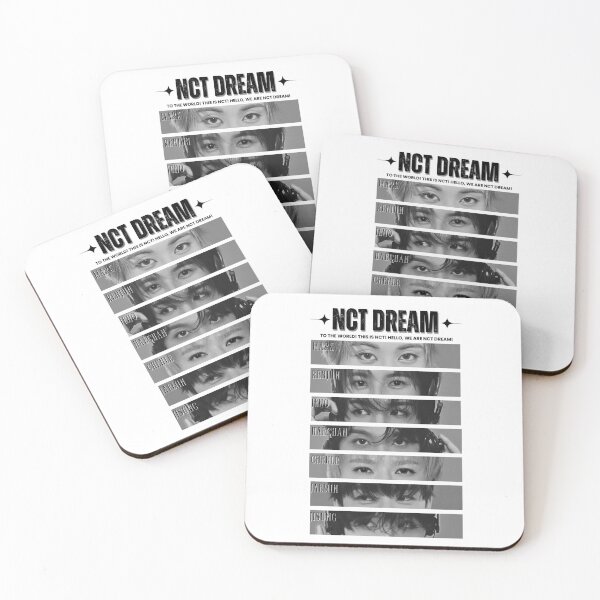 Item preview, NCT Dream Group Eye Members Retro Scrapbook Black And White Collage Design designed and sold by HELL0WBELLO.