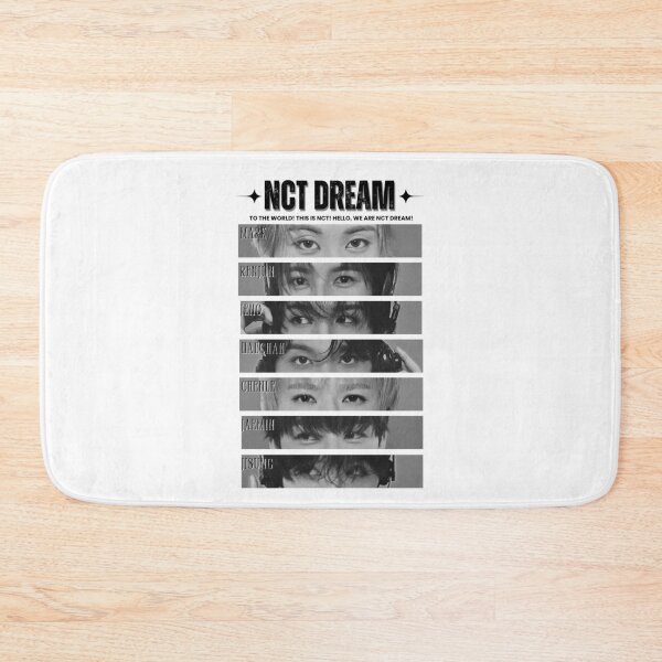 Item preview, NCT Dream Group Eye Members Retro Scrapbook Black And White Collage Design designed and sold by HELL0WBELLO.