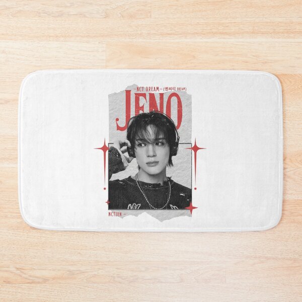Item preview, NCT DREAM Y2K Jeno Preppy Red and Black Scrapbook Collage Design designed and sold by HELL0WBELLO.