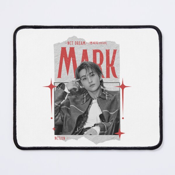 Item preview, NCT DREAM Y2K Mark Preppy Red and Black Scrapbook Collage Design designed and sold by HELL0WBELLO.