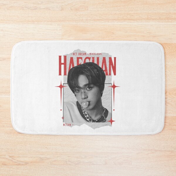 Item preview, NCT DREAM Y2K Haechan Preppy Red and Black Scrapbook Collage Design designed and sold by HELL0WBELLO.